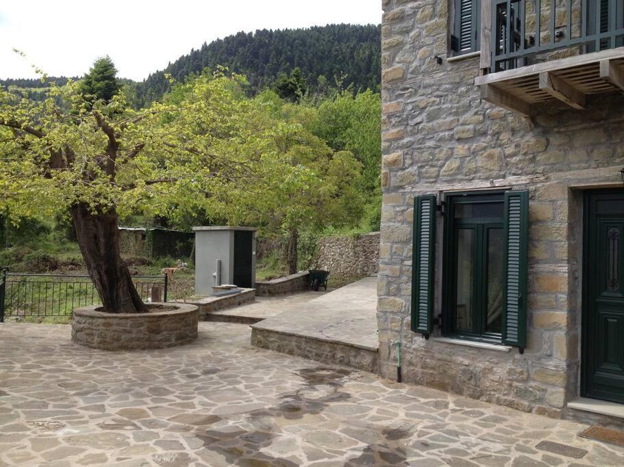Villa Δάφνη 1933, Λιθόχτιστο Αρχοντικό Στο Βουνό Ano Chora Exterior foto